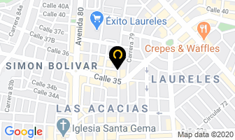 Mapa de Mi Vestido.com en Medellín
