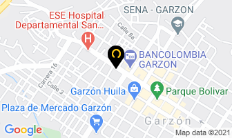 Mapa de Miami Hotel Garzón en Garzón