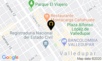 Mapa de Miche Producciones en Valledupar