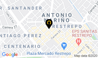 Mapa de Milano Cinturones en Bogotá D.C
