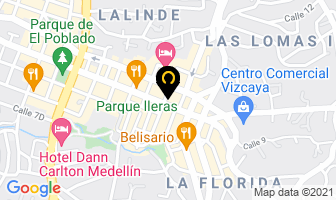 Mapa de Milano Formals en Medellín