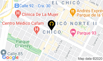 Mapa de Millenium Representaciones De Colombia en Bogotá D.C