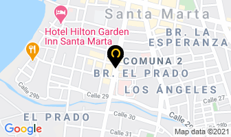 Mapa de Minar & Co en Santa Marta