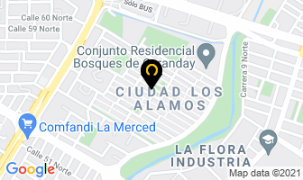 Mapa de Mini Mercado Los Alamos en Cali
