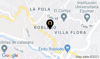 Mapa de Mini Mercado Villa De Robledal en Medellín