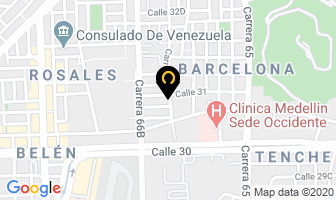 Mapa de Minimercado Malibú en Medellín