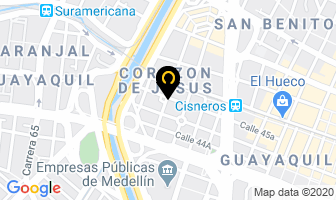 Mapa de Mister Pollo en Medellín