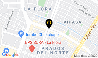 Mapa de Modas Nubia De Camacho en Cali