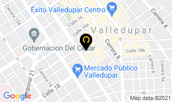 Mapa de Molina Jiménez Beatriz Elena en Valledupar
