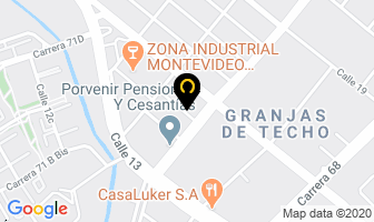 Mapa de Molinos Santa Fé Ltda. en Bogotá D.C