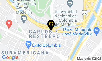 Mapa de Moños N.b.z en Medellín