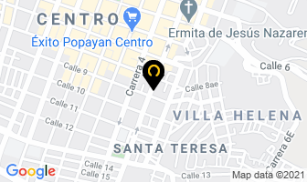 Mapa de Montajes Comerciales en Popayán