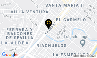 Mapa de Monterrey Del Sur en Medellín
