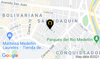 Mapa de Monycas en Medellín