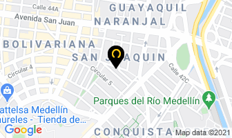 Mapa de Morena Ponqués en Medellín