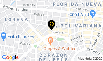 Mapa de Moreno Molina Ingenieros Ltda en Medellín