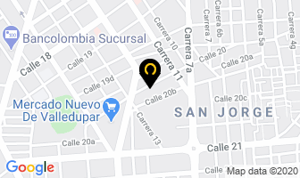 Mapa de Motel Acapulco en Valledupar