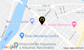 Mapa de Moto Partes Montería en Montería