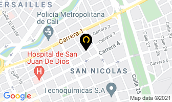 Mapa de Motobombas Y Equipos Ltda en Cali