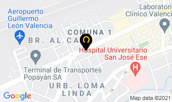 Mapa de Motocicletas Jincheng en Popayán