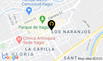 Mapa de Motopartes balbino en Itaguí