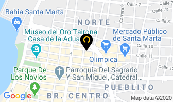 Mapa de Mozzo Tapicería en Santa Marta