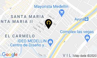 Mapa de Mp. Comercializadora en Medellín
