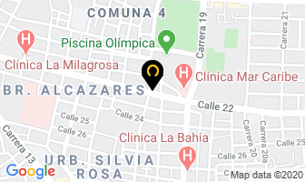Mapa de Mucha Pizza en Santa Marta