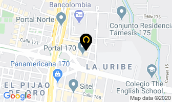 Mapa de Mudamos Express Ltda. en Bogotá D.C