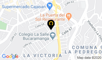 Mapa de Mudanzas Murillo en Bucaramanga