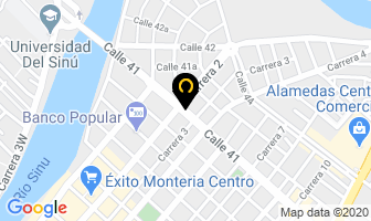 Mapa de Mudanzas Paredes en Montería