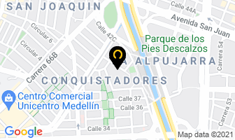 Mapa de Muebleria Danes en Medellín