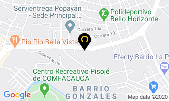 Mapa de Mueblería Franco en Popayán