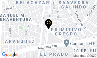 Mapa de Muebles Antar en Cali