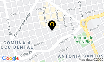 Mapa de Muebles Caicedo Herrera en Bucaramanga