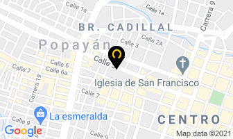 Mapa de Muebles Cardona en Popayán