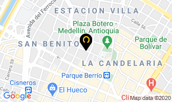 Mapa de Muebles Dany en Medellín