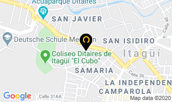 Mapa de Muebles Exclusivos Bid en Medellín