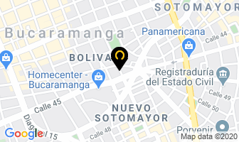 Mapa de Muebles Guarin en Bucaramanga