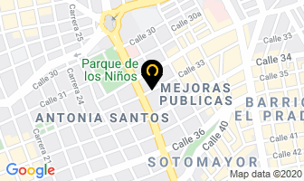 Mapa de Muebles Hightech en Bucaramanga