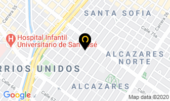 Mapa de Muebles Linares en Bogotá D.C