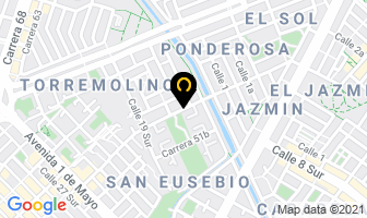 Mapa de Muebles Modernos en Bogotá D.C