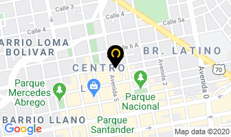 Mapa de Muebles Modernos Milena en Cúcuta