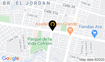 Mapa de Muebles Omega en Villavicencio