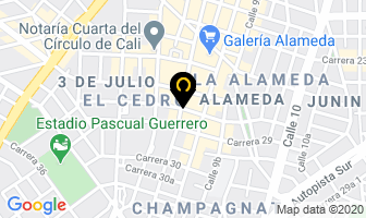 Mapa de Muebles Oriana en Cali
