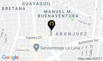 Mapa de Muebles Para Peluqería Milenium en Cali
