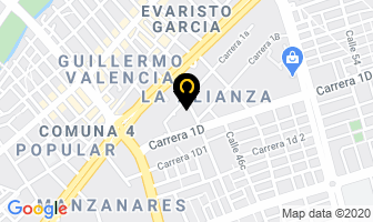 Mapa de Muebles Pazmiño en Cali