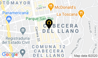Mapa de Muebles Silvia en Bucaramanga