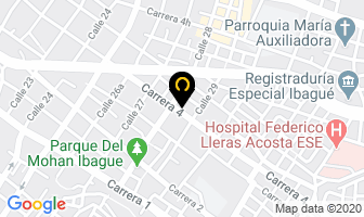 Mapa de Muebles Tequendama en Ibagué