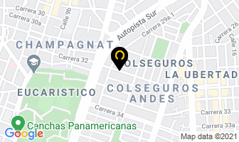 Mapa de Muebles Tropicales en Cali